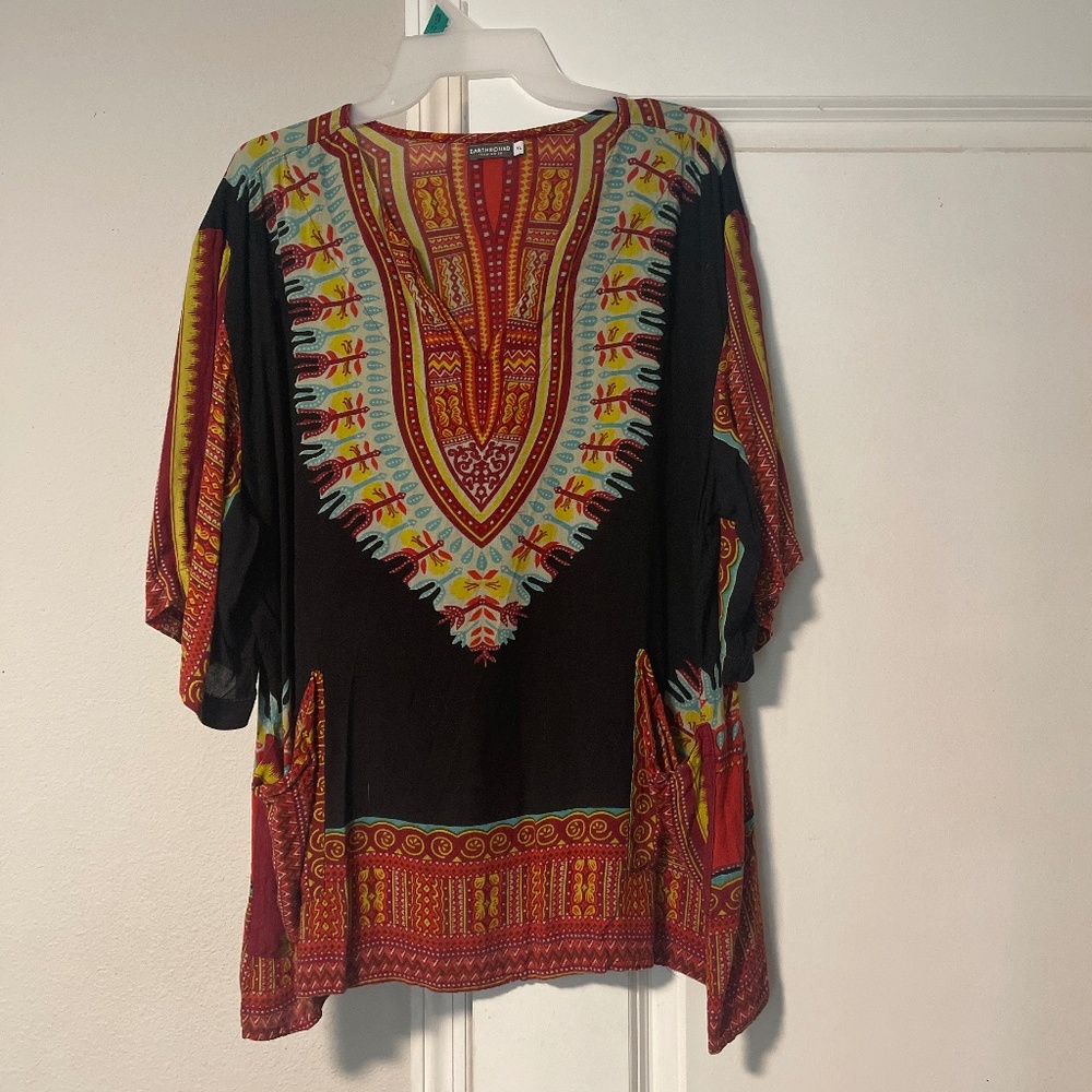 Bohemian pull over shirt